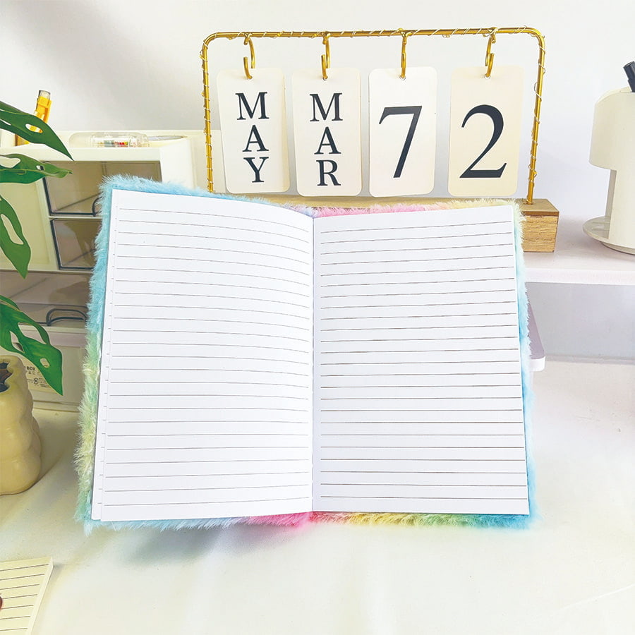 Roztomilý plyšový zápisník A5 z alpaky