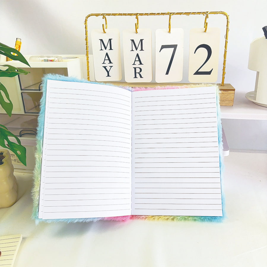 A5 roztomilý kočičí deník Plyšový zápisník