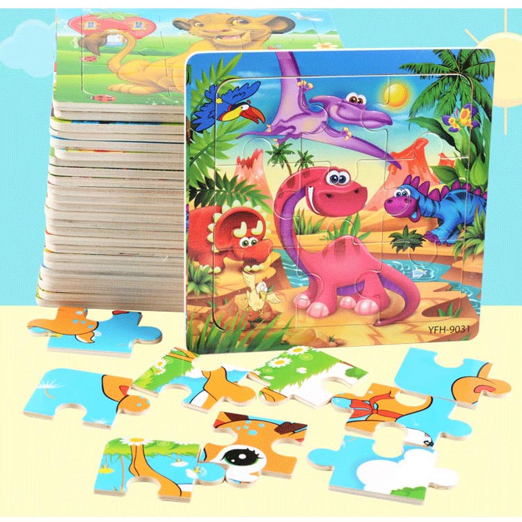 Dřevěné puzzle pro děti